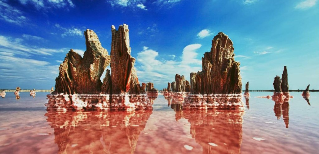 Настоящее соленое озеро